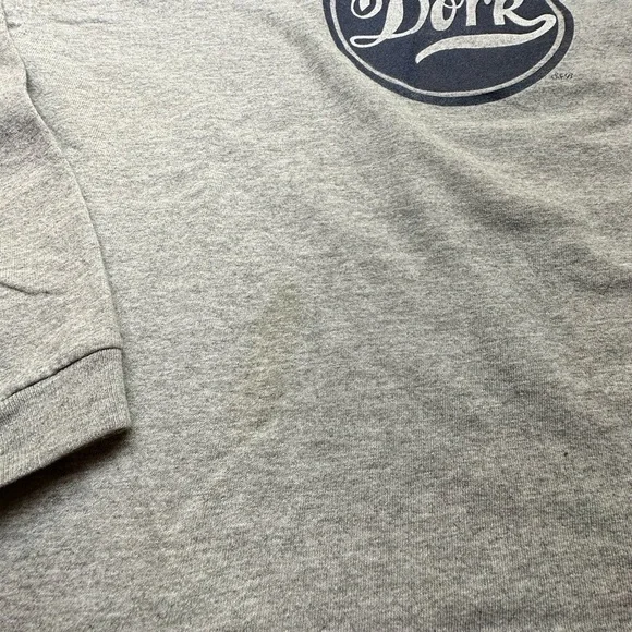 Vintage dork y2k long sleeve jerzees shirt medium grey - Picture 4 of 5